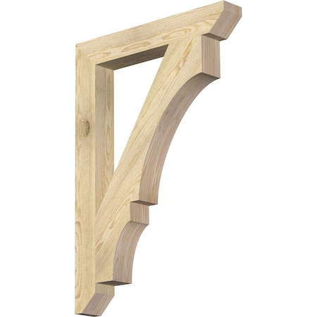 Balboa Slat Rough Sawn Bracket, Douglas Fir, 4W X 28D X 40H